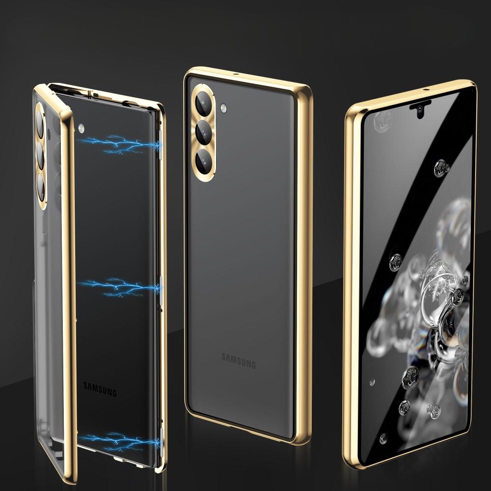 Samsung Galaxy S23 Plus Case, Magnetic Dual Glass, Gold