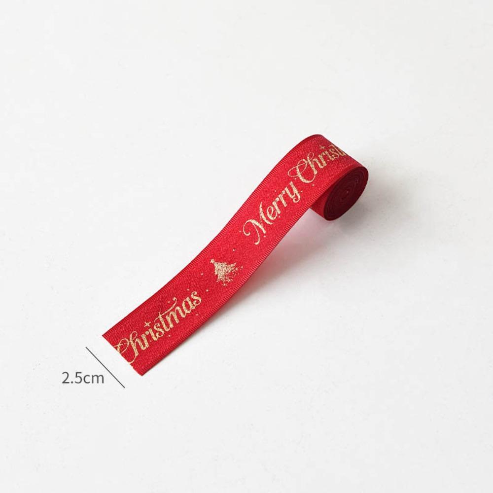 2M Dacron Christmasn Ribbon Red Gift Wrapping Ribbon Holiday Decor Gift Packing  Christmas