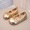 Girls' Bow Princess Mary Jane Shoes - Soft Soles for Spring/Autumn 2026, Comfortable & Versatile Dance Leather Footwear