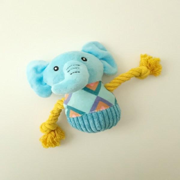 

Игрушка-веревка Puppy JuJu Baby Squeak 15см, Слон, 1 шт.