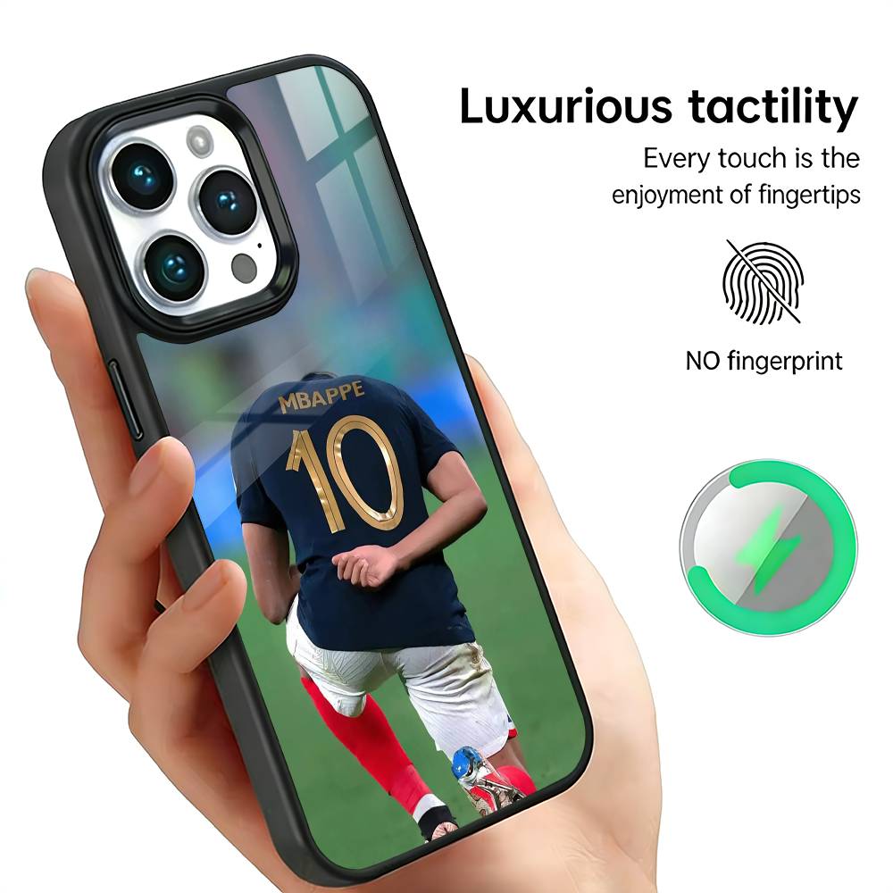 

K-kylian M-mbappe Football Star Phone Case For iPhone17,16,15,14,13,12,11 Plus,Pro Max, New Magnetic Wireless Charging iPhone15