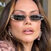 Vintage Simple Small Frame Oval Sunglasses Fashionable High-end Feel Versatile Unique Personality Street Style Sun Glasses