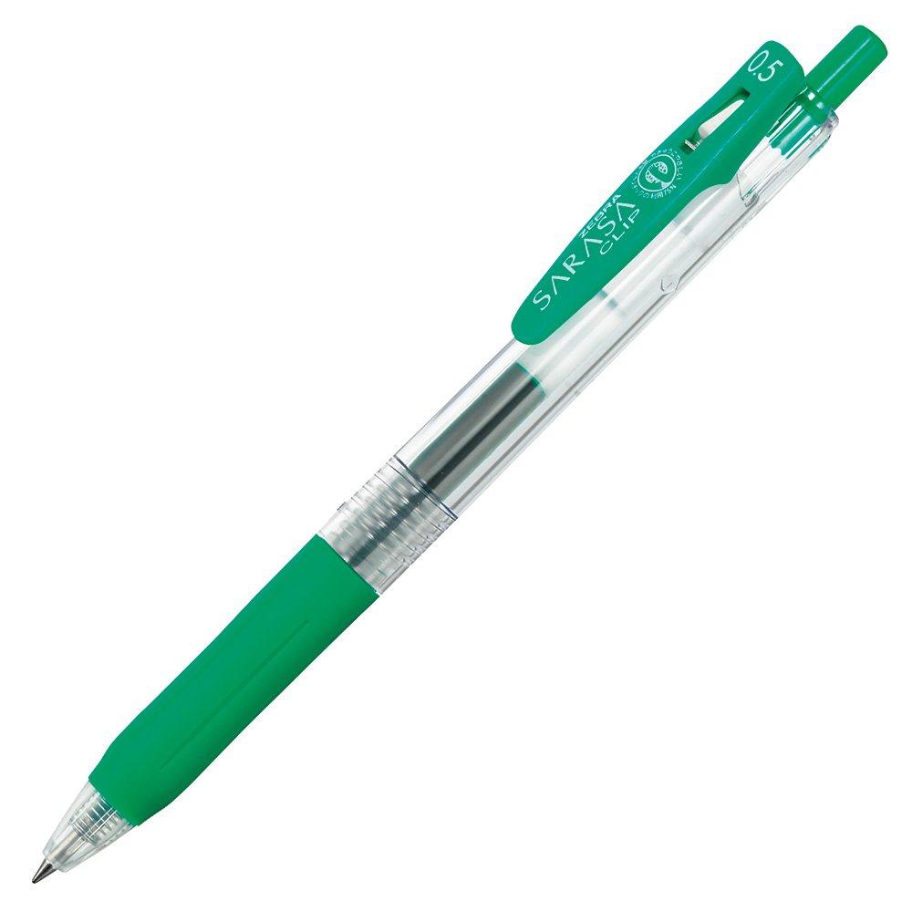 

Zebra gel ballpoint pen Sarasa clip green 10 pieces 0.5 B-JJ15-G