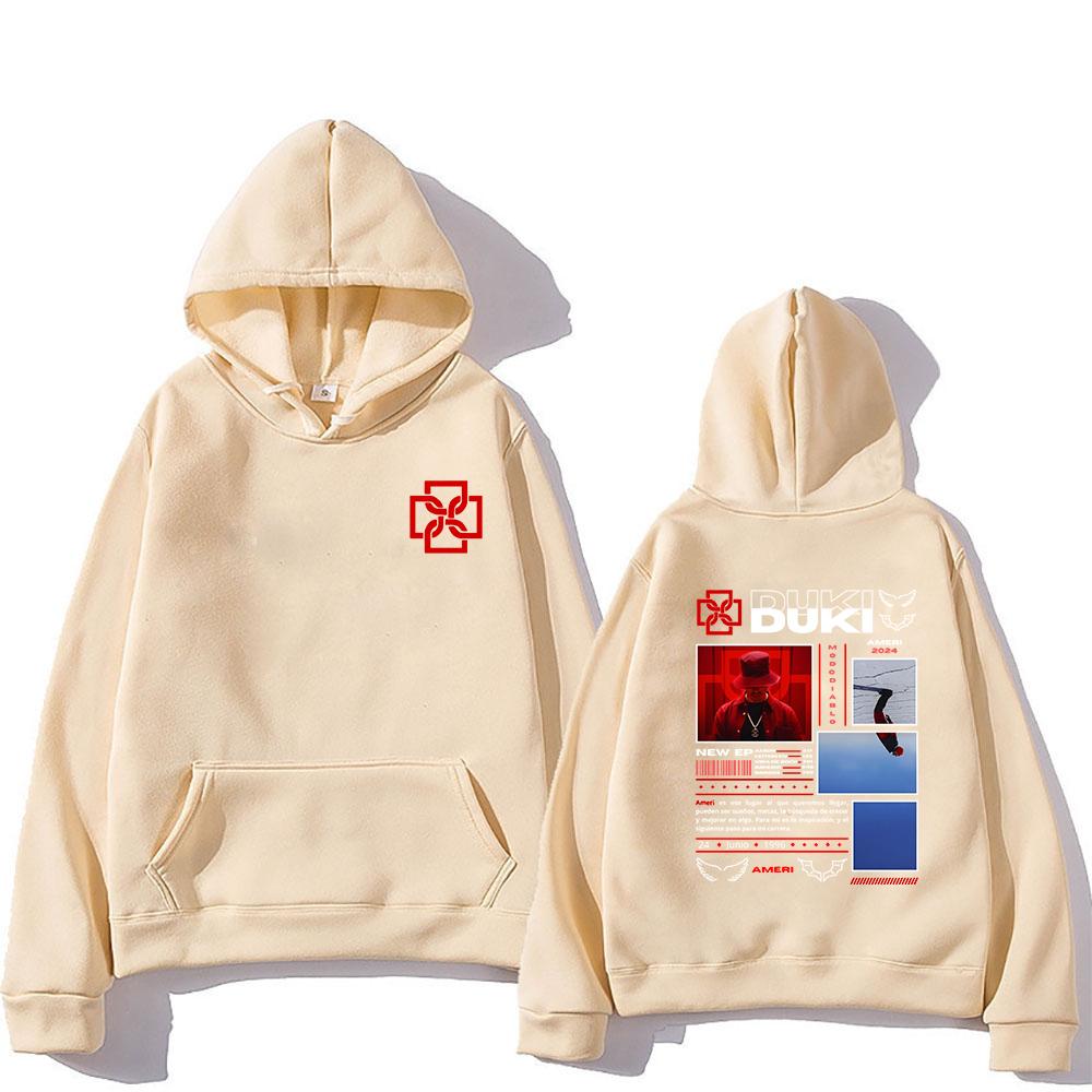 Duki Ameri World Tour Hoodie 2025 Men/women Hoodies Harajuku Unisex Winter Clothes Fleece Pullover Sweatshirt Vintage Fan Gifts