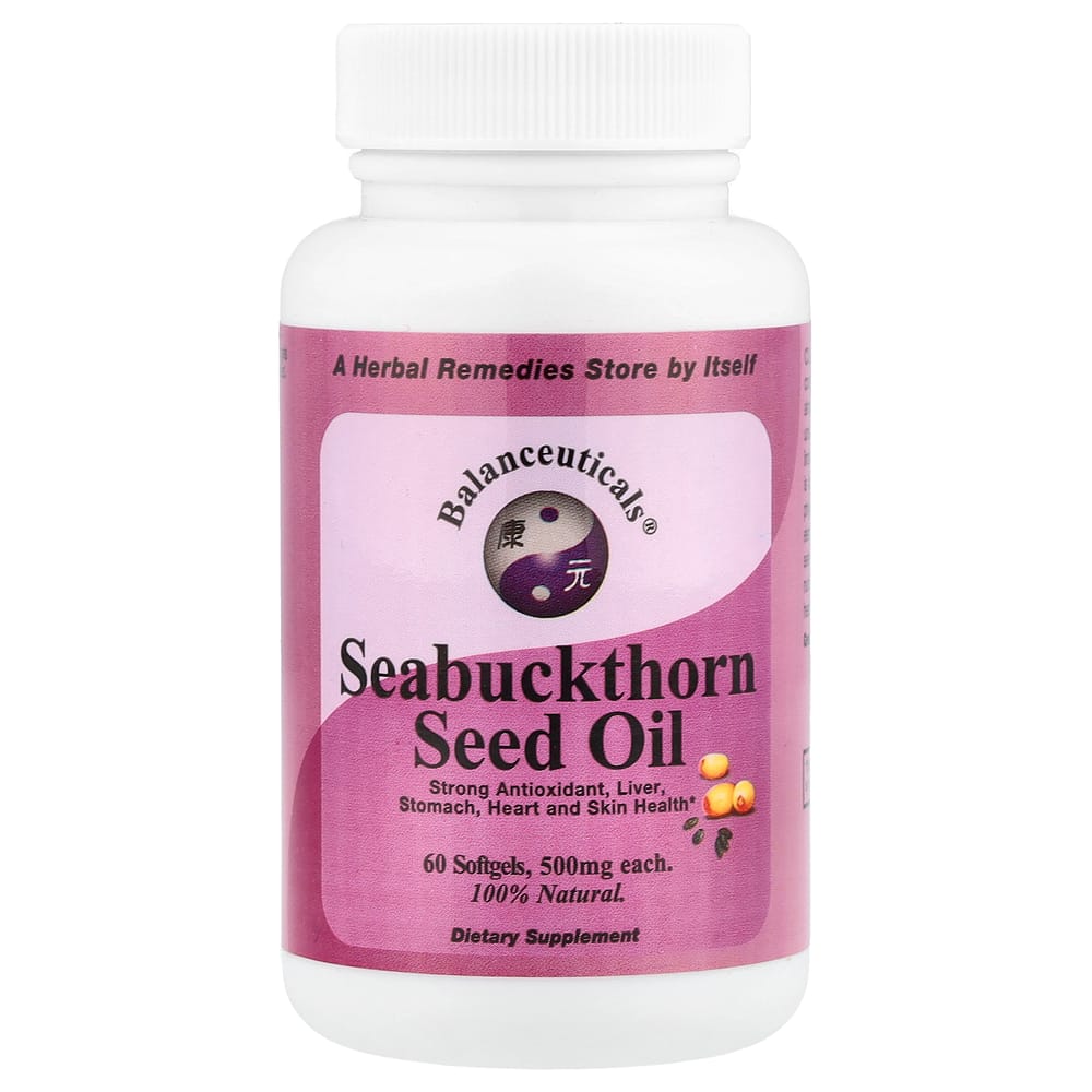 Valenticals Sea Buckthorn Seed Oil 500mg Softgels, 60 Count