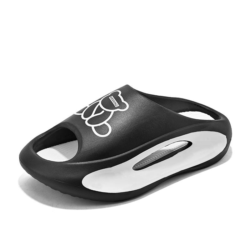 

Slippers men s 2025 summer outer wear sports home non-slip deodorant stepping on shit feeling thick bottom sandals couple wear-resistant 36