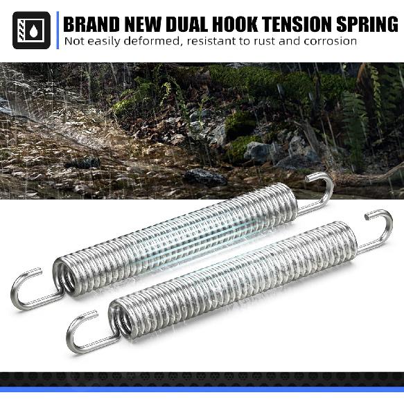 

NICECNC Motorcycle Header Heat Shield Pipe Tension Springs Compatible with Yamaha YZ85 2002-2018 YZ125 1994-2004 YZ250 1994-2023 YZ250X 2016-2023