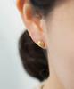 Alleun Silver 925 Ball Earrings Bold Hemispherical Convex