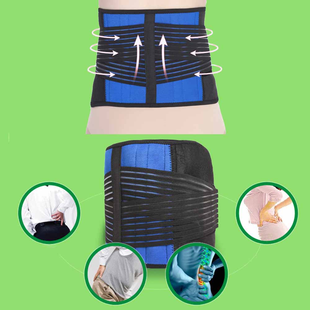 M-6Xl Posture Back Support Belt for Women Men Elastic Waist Corset Sports Lumbar Brace Large Size