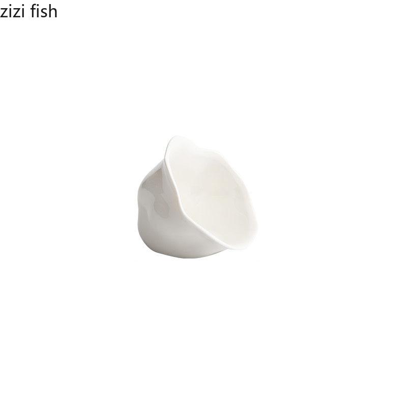 Creative Flower Shaped Ceramic Bowl Dessert Snack Bowl Dim Sum Bowl Sushi Bowls Appetizer Bowls Restaurant Specialty Tableware