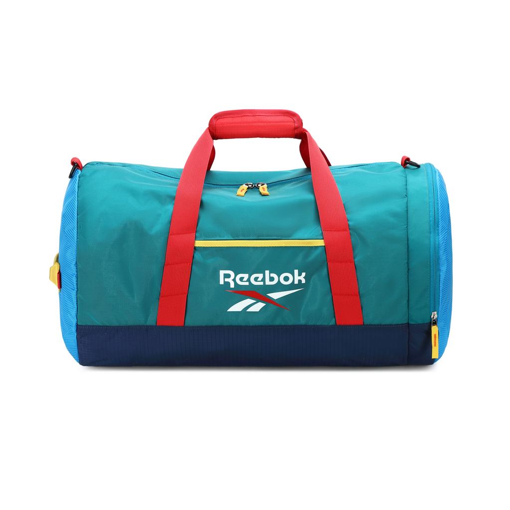 Reebok 42L Fabric Travel Bag Unisex Peacock Blue/Black RB250624M