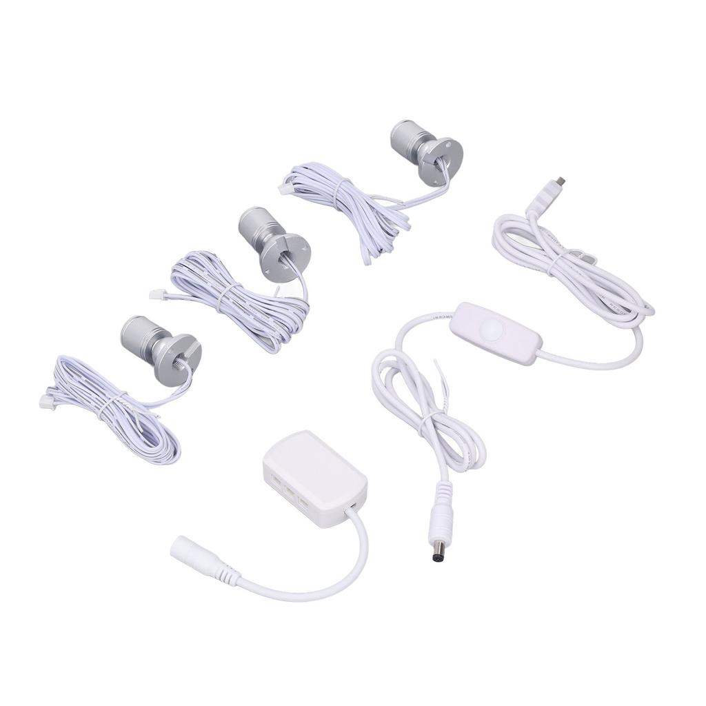 Mini LED Spot Lights 5V USB Showcase Display Light 1 to 3 Dimmable Small Cabinet Light for Jewelry