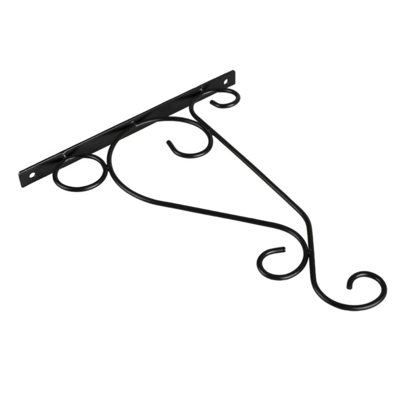 Set of 2 Metal Iron Plant Holder Hanging Bracket for Wall Mounting Stylish and Practical for Various Outdoor Indoor Use