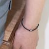 OURPIERRE SILVER DONUT BRACELET BLACK