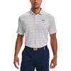 Under Armour Polo Shirts Men's Halo Gray Polo Collar Moderate Straight Fit 1351130-014
