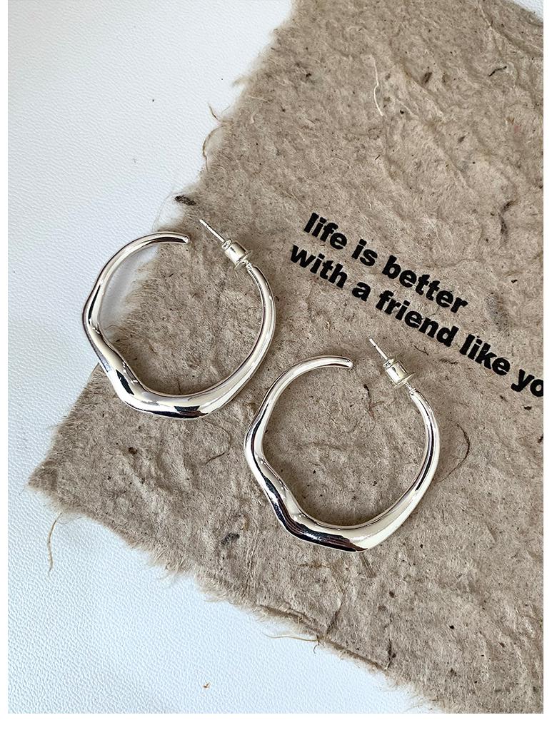 

Неправильные большие круглые геометрические серьги для женщин - европейский и американский дизайн