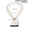 Long Beaded Necklace Bohemian Multi-layer Rice Bead Multilayer Necklace  Fashion Necklace