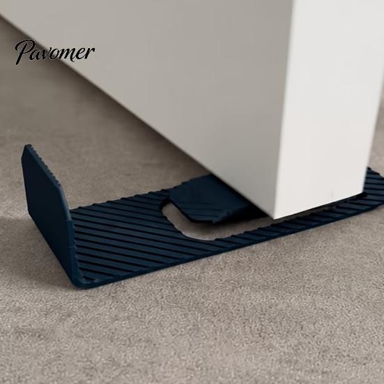 Quiet Door Closer Assist Anti-slip Foot-Operated Stop, 3D Printed No Drilling Required Floor Mounted Catch Doorstop, Hands-free Step-in Wedge for Home