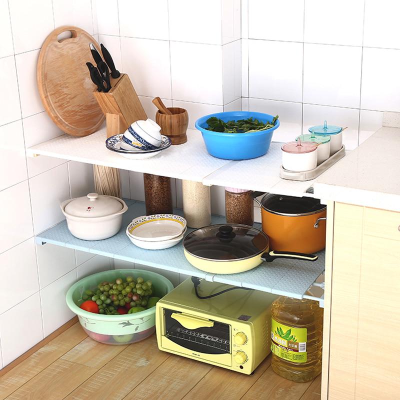 Adjustable Closet Organizer Storage Shelf Wall Mounted Kitchen Rack Wardrobe Shelves Cabinet Holders