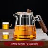 ZISIZ Heat-Resistant Glass Side-Handle Teapot