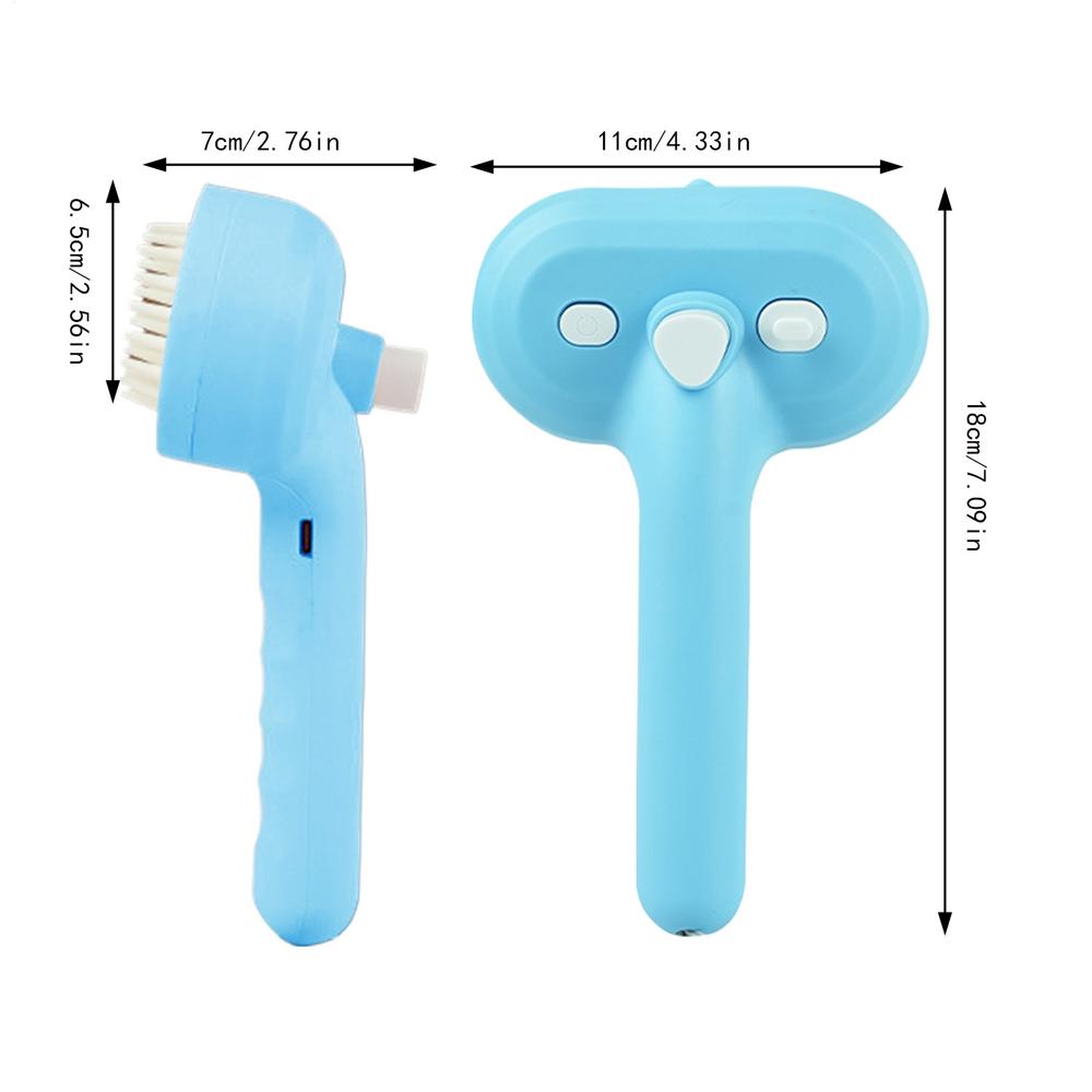 Pet Steamer Brush Detangling Massage Grooming Comb for Cat Dog Pet Spray Hair Removal Comb for Small Medium Animals