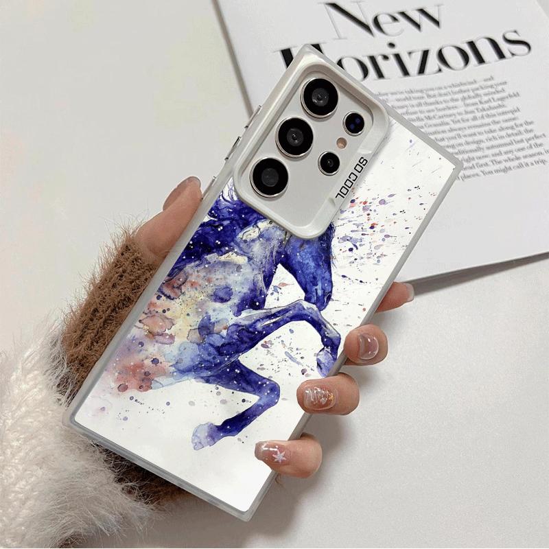 

Oil Painting Horse Soft Phone Case for Samsung Galaxy S24 S25 FE S26 Edge S23 Ultra S22 Plus S21 + Shockproof Cover Back Shell Samsung S21 Ultra