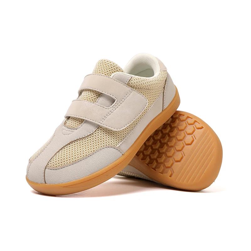 Kinder Schuhe mit breiter Zehenbox Barfußschuhe Kleinkindschuhe Babys Kinder Outdoor Flache Walking Sneaker Rutschfest