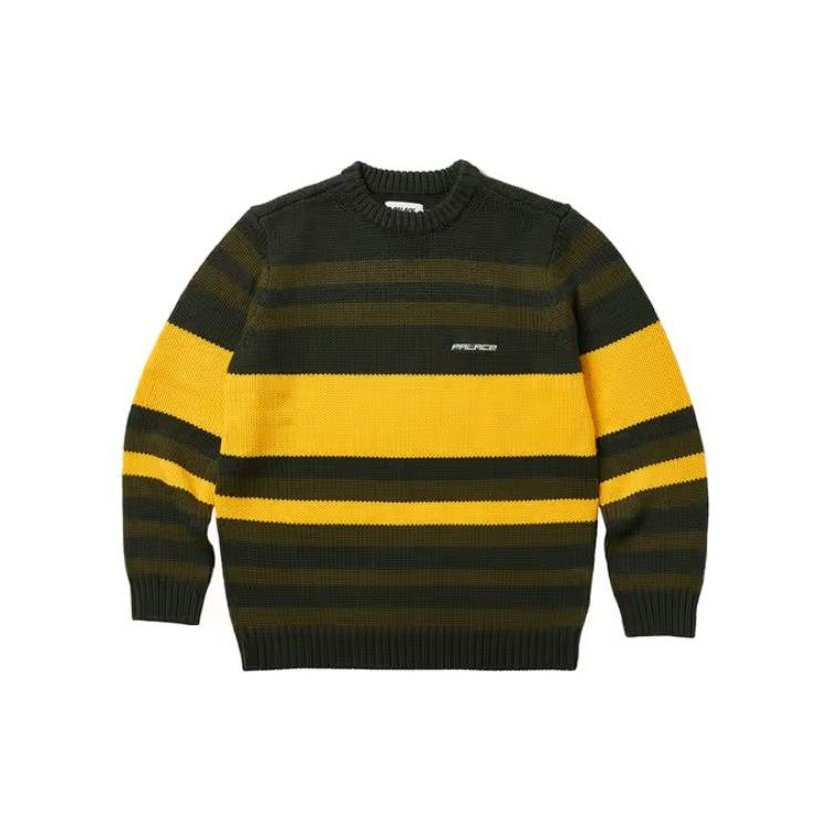 

Palace Heavy Stripe Knit Green Unisex Tops P24KW006 M