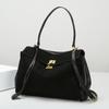 New Rodeo Frosted Leather Tote Bag Women's Fashi Large Capacity Commuter Single Shoulder Bag Luxury Feel