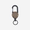 Outdoor Camping Easy Pull Buckle Telescopic Buckle Steel Wire Rope Multifunctional Keychain Camping Rebound Anti Loss Rope Easy Pull