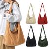 Stylish Women Large Crossbodys Bag Portable Corduroy Shoulder Bags Large Capacity Handbag For Women Outdoor Travel Trip Bag