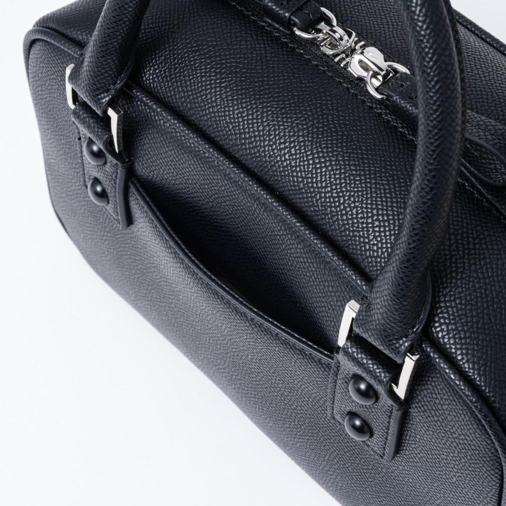 JILL STUART Boston Bag Caviar Grain Elegant Mini Bag JSLH5FB1 Black "Melty" Women's