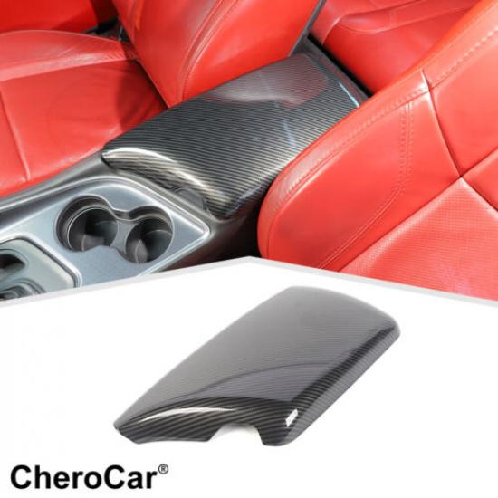 Center Console Armrest Box Panel Cover Pad Protector For Dodge Challenger 2015+