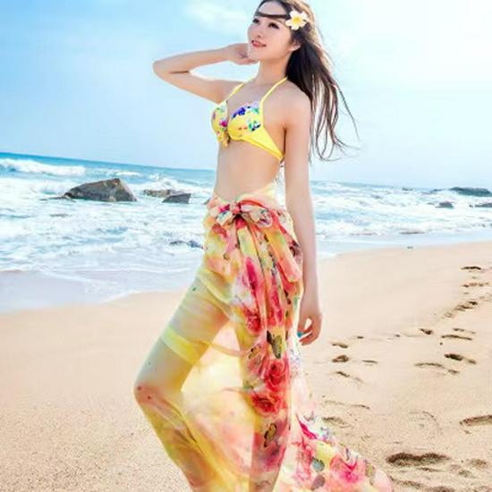 All-Season Oversized Chiffon Scarf for Women - Sun Protection & Versatile Wear