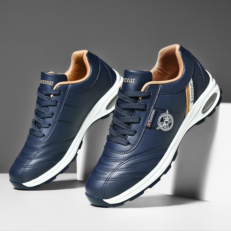 Men's shoes new outdoor versatile running shoes warm thickened velvet air cushion casual sports shoes