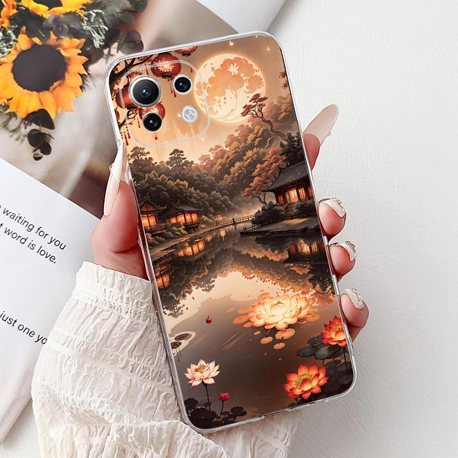 For Xiaomi Mi 11 Lite Case New Fashion Painted Cover Soft Silicone Phone Case For Xiaomi Mi 11 Lite 5G NE 11Lite MI11LIte Fundas