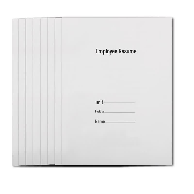 Employee Resume Form A4