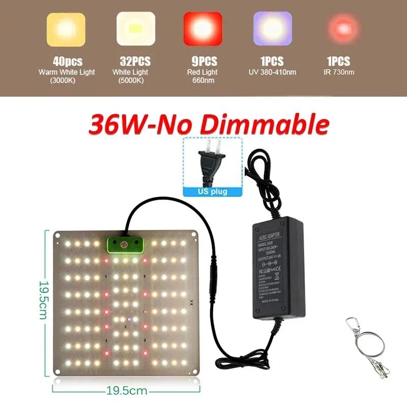 

LED Grow Light Full Spectrum Veg and Bloom Phyto Lamp AC85-240V 36-120W for Indoor Grow Tent Hydroponic Ultrathin Growth Light