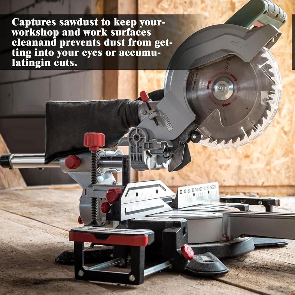 Sawdust Bag Nylon Dust Bag With Steel Holder Zipper Bag Replacement Dust Bag For Miter Saw 255 Model Durable Tool