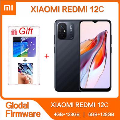 Original Xiaomi Redmi 12C 6GB 128GB Batterie Haute Capacité 5000mAh Helio G85 Octa Core 50MP 6.71'' Téléphone Mobile 4G ROM Globale