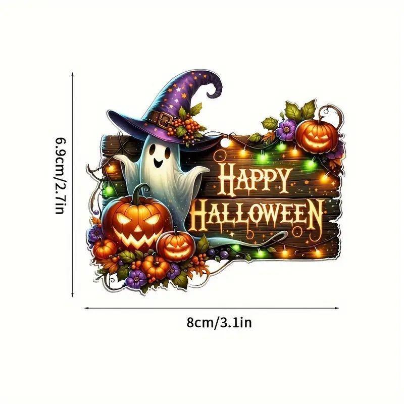 

Мультяшный стиль Хэллоуин Скелет Конфетная машина Украшение Декоративная подвеска для автомобиля 2