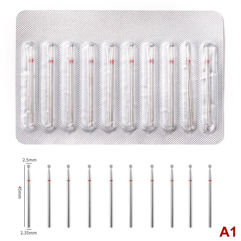 

10 шт. фрезер для маникюра, насадки для электрической дрели для ногтей, аксессуар для аппарата для педикюра, инструмент для снятия гель-лака A1