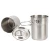 2ks Nerezový hrníček na vaření Hrnek skládací Outdoor Camp Cook Pot Campingové nádobí