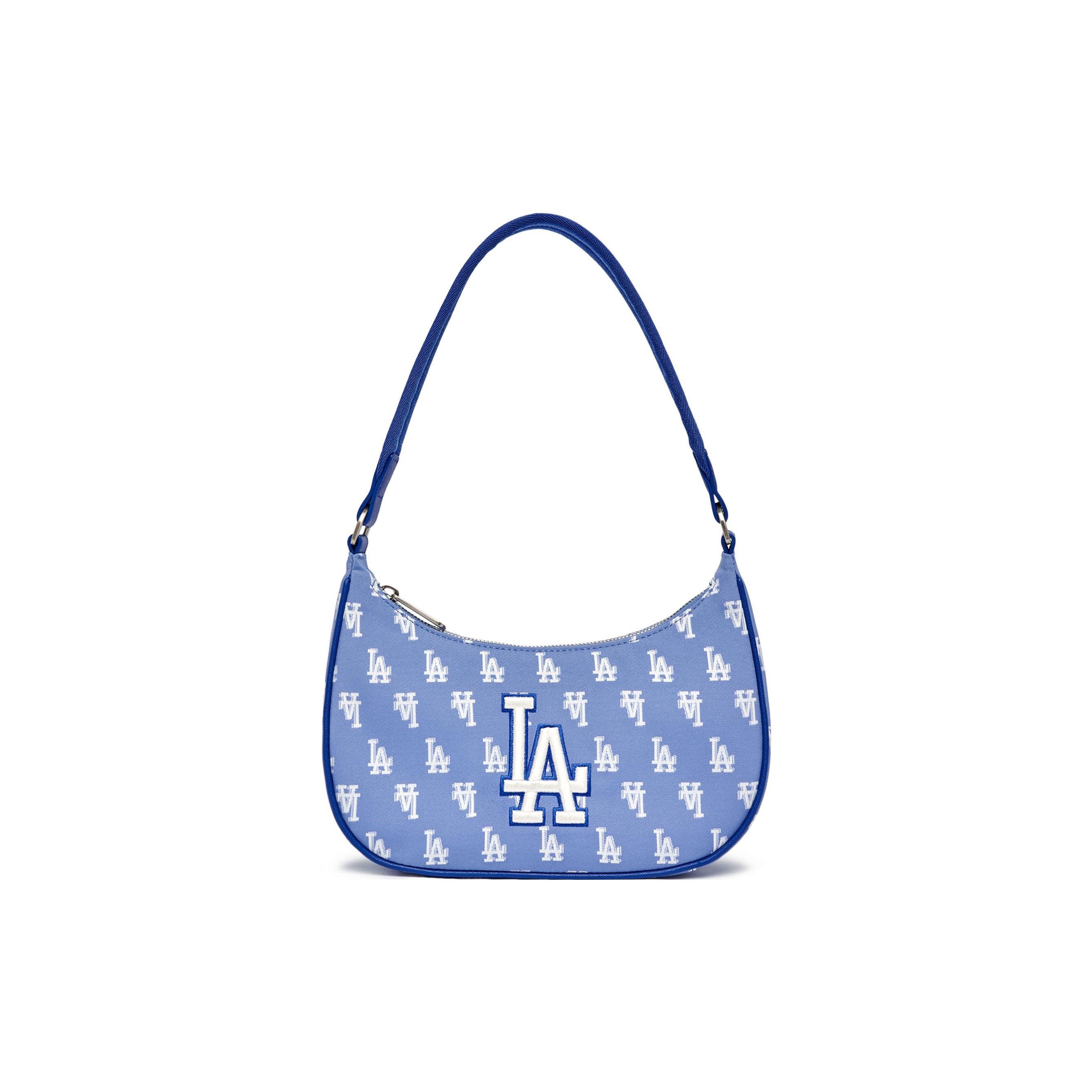 

New MLB Polyester Shoulder Bag Hobo Bag Dumpling Bag Handbag Shoulder Bag Women s Blue 3ABQS012N-07CBL 24.6*6.1*17.0CM
