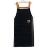 Adjustable PU Leather Apron with Pocket Waterproof Pinafore Oil Resistant Apron for Home Cooking and Kitchen Cleaning