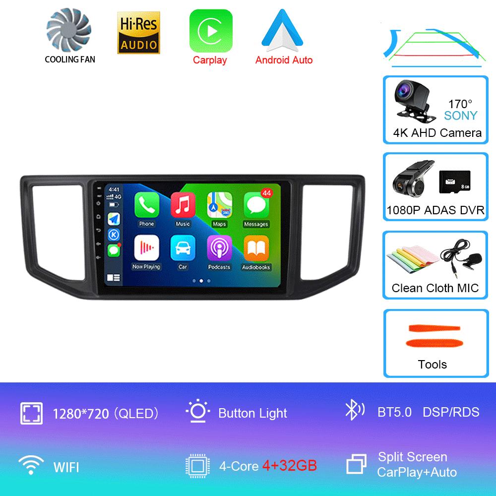 For VW Crafter Van Man 2017-2021 2Din GPS Auto Radio Video Player Android 14 DSP CarPlay Stereo Support WIFI OBD DVR