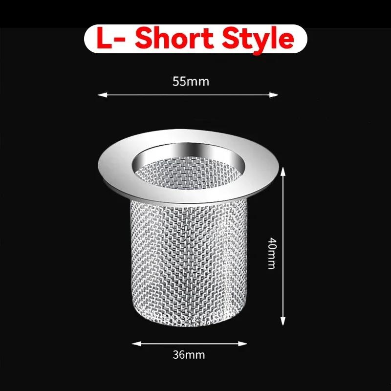 Stainless Steel Sink Drain Strainer Bathroom Sink Bathtub Shower Floor Drain Filter Mesh Basket Anti-Clog Hair Catcher Net