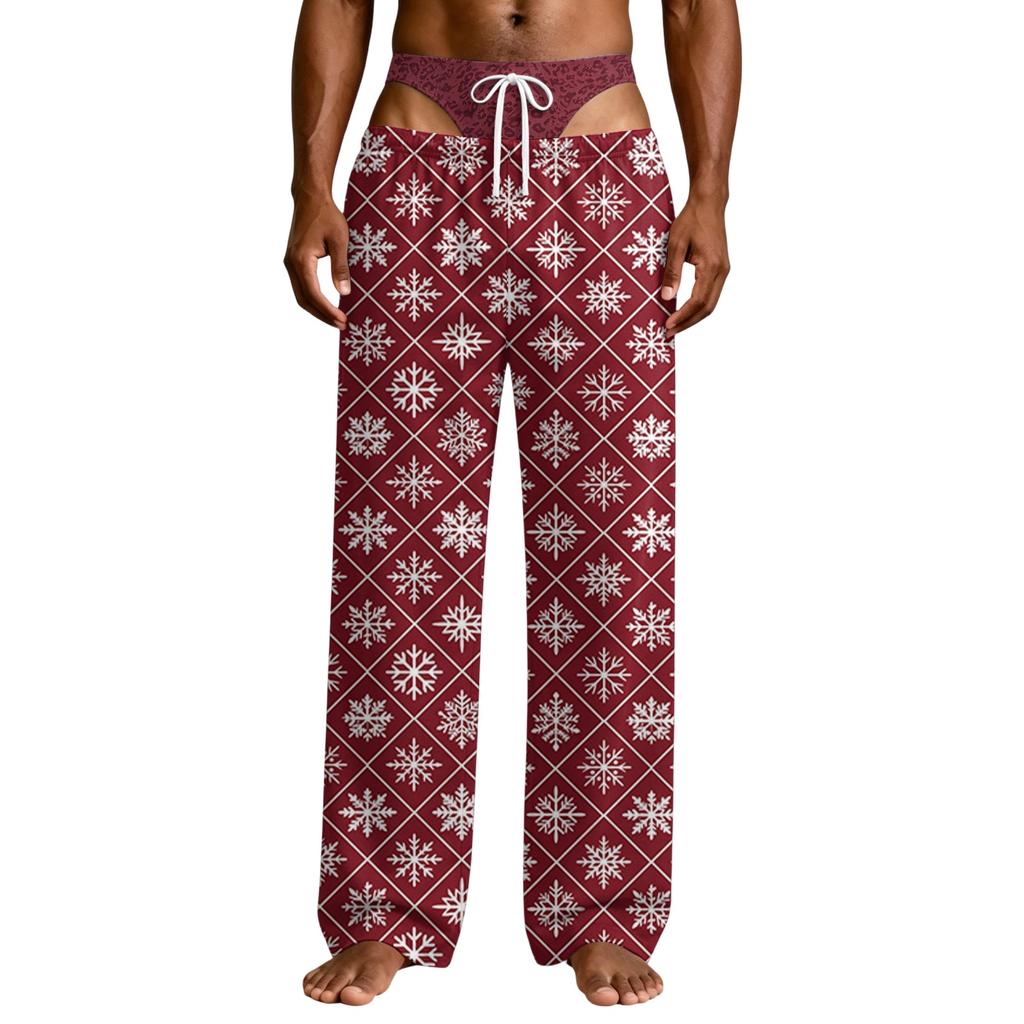 Pantalones de Pijama Divertidos Novedosos para Hombre con Estampado de Ropa Interior, Ropa de Dormir Cómoda