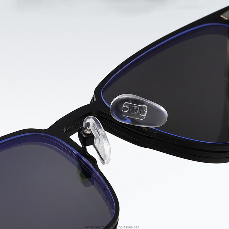 Metal 3 In 1 New Style Magnet Clip On Glasses Frame Trend Polarized Sunglasses For Men  Optical Computer Glasses Uv400