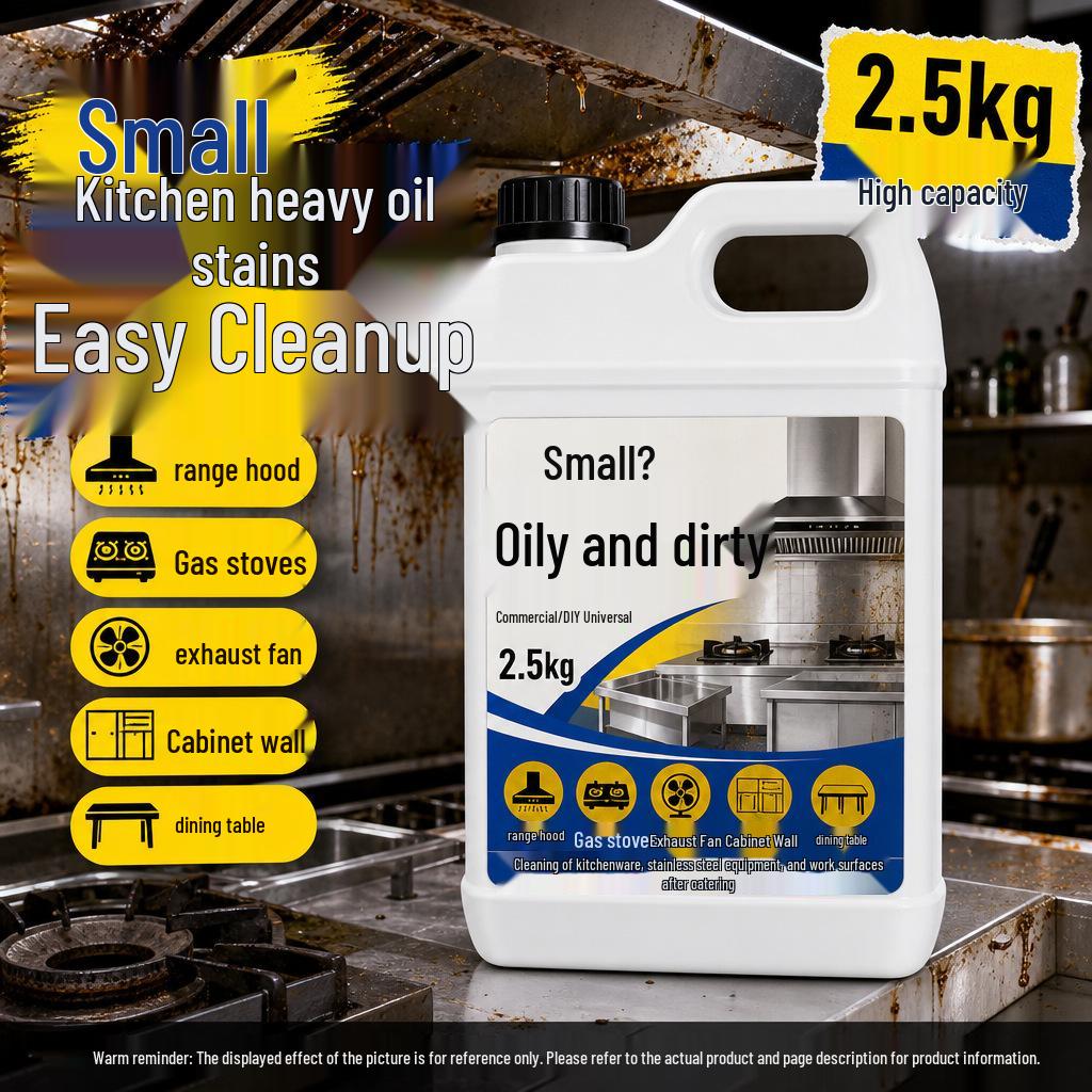 Heavy-Duty Commercial Steamer Oil Stain Remover for Kitchen Surfaces